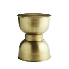 GOLD IRON SIDETABLE POT - CAFE, SIDE TABLES